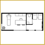 UNIT 21M&sup2; - MODEL 01.02 - KANTOOR