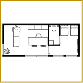 UNIT 21M&sup2; - MODEL 01.02 - KANTOOR