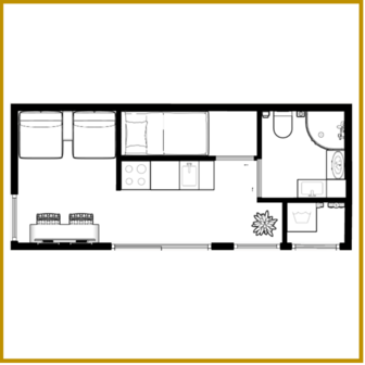 UNIT 21M&sup2; - MODEL 01.03 - WONING