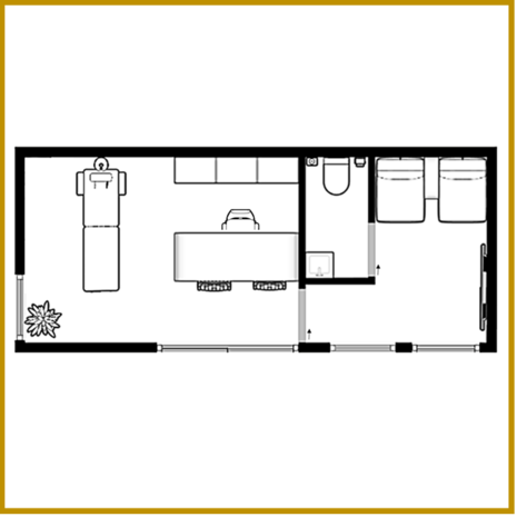 UNIT 21M&sup2; - MODEL 01.02 - KANTOOR