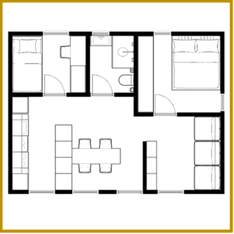 UNIT 48M&sup2; - MODEL 01.02 - WONING