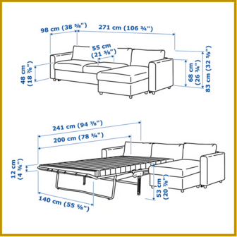 SLAAPBANK 06 - B98 X L 190 CM