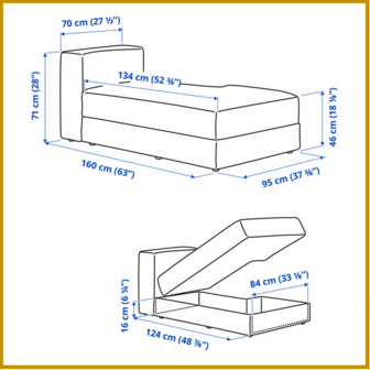 ZITBANK 03 - B95 X D160 X H71 CM