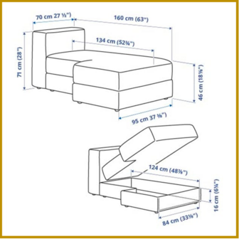 ZITBANK 03 - B95 X D160 X H71 CM
