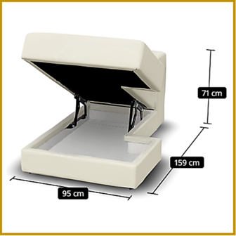 ZITBANK 03 - B95 X D160 X H71 CM