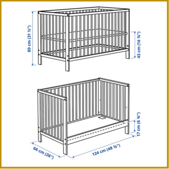 KINDERBED 01 - 60X120 CM