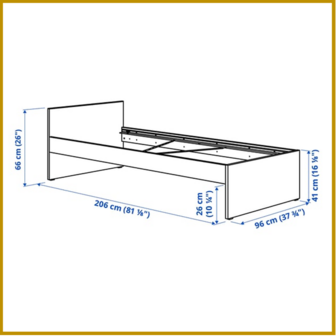 BED 05 - 90 X 200 CM