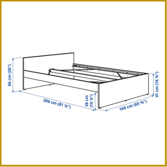 BED 21 - 160 X 200 CM