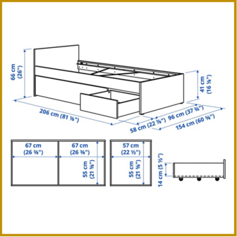 BED 06 - 90 X 200 CM