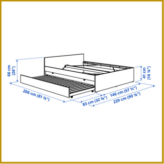BED 18 - 140/220 X 200 CM