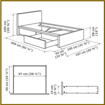 BED 08 - 90 X 200 CM
