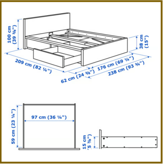 BED 23 - 160 X 200 CM