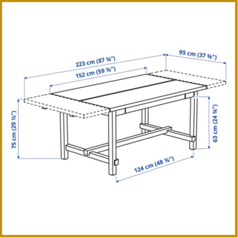TAFEL 14 - B95XL152/223XH75