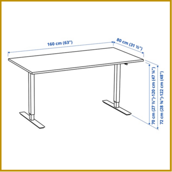 TAFEL 17 - B80XL160XH72/122