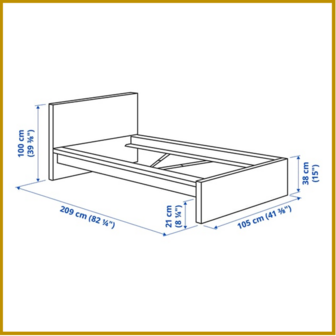 BED 13 - 120 X 200 CM