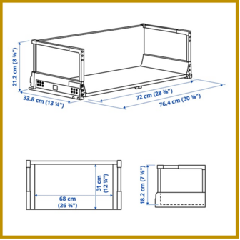 LADE 20 - B80 X D37 - HOOG