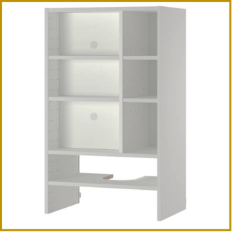 BOVENKAST 21 - B60 X D37 X H100 CM - AFZUIGKAP