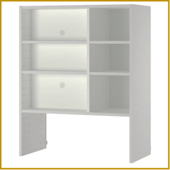 BOVENKAST 24 - B80 X D37 X H100 CM - AFZUIGKAP
