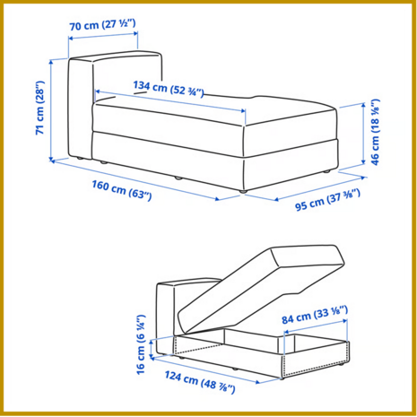 ZITBANK 03 - B95 X D160 X H71 CM
