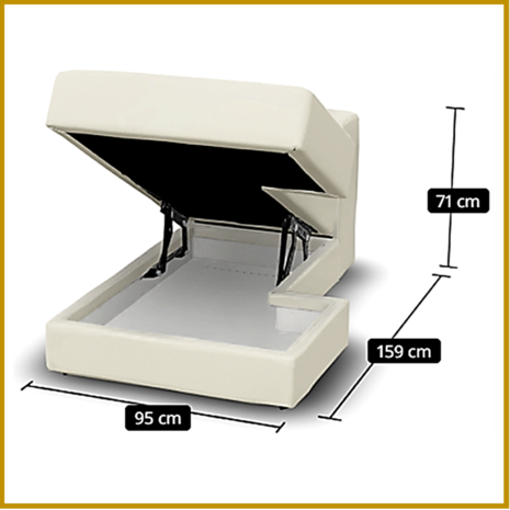 ZITBANK 03 - B95 X D160 X H71 CM