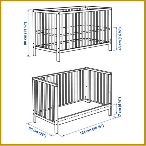 KINDERBED 01 - 60X120 CM