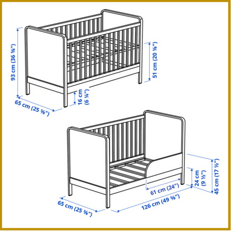 KINDERBED 02 - 60X120 CM