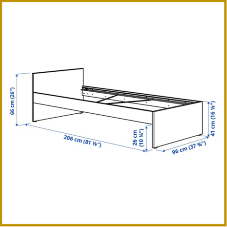 BED 05 - 90 X 200 CM