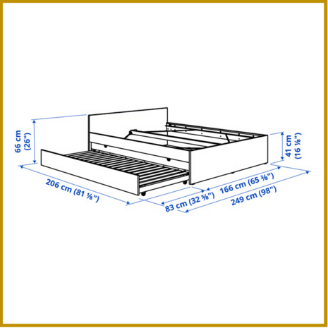 BED 24 - 160/240 X 200 CM