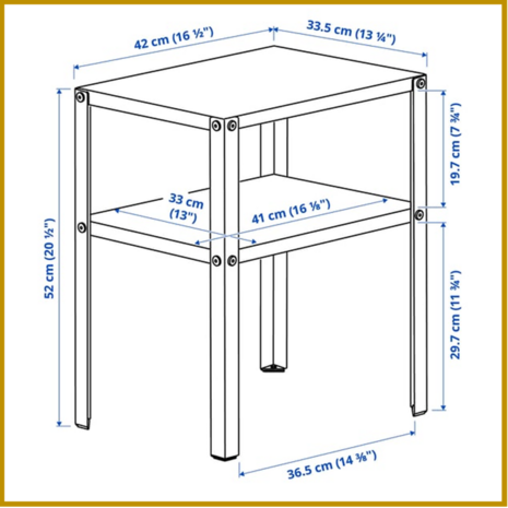 BIJZETTAFEL 03 - B42XL33.5XH52
