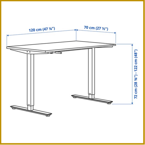 TAFEL 16 - B70XL120XH72/122