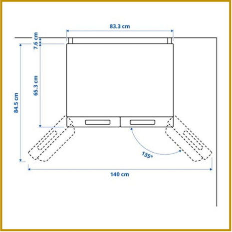 KOEL-/VRIESKAST 02 - VRIJSTAAND