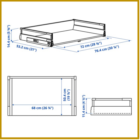 LADE 14 - B80 X D60 - MIDDEL