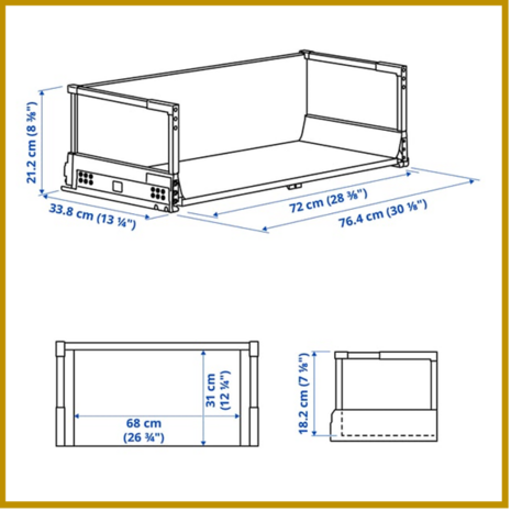 LADE 20 - B80 X D37 - HOOG