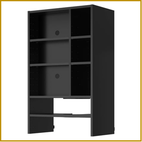 BOVENKAST 21 - B60 X D37 X H100 CM - AFZUIGKAP