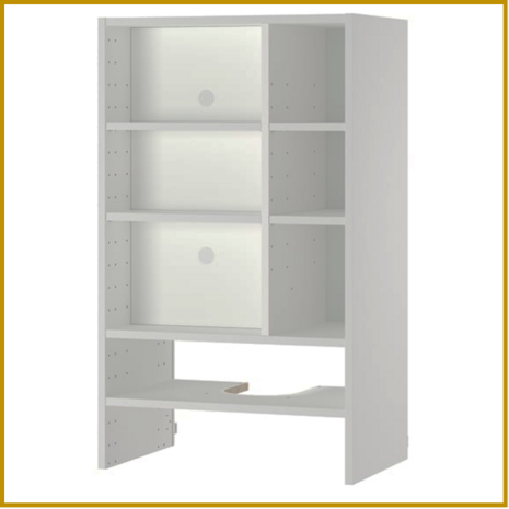 BOVENKAST 21 - B60 X D37 X H100 CM - AFZUIGKAP