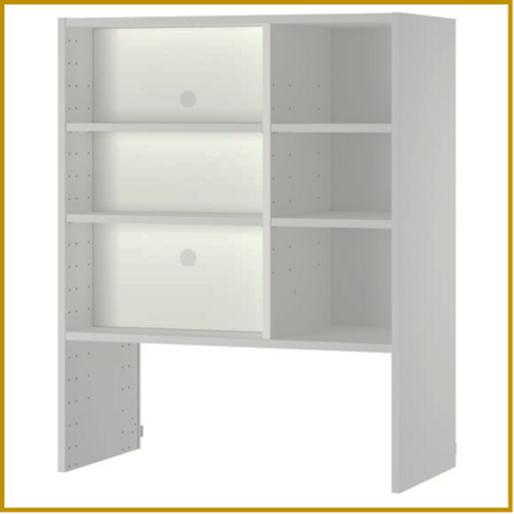 BOVENKAST 24 - B80 X D37 X H100 CM - AFZUIGKAP